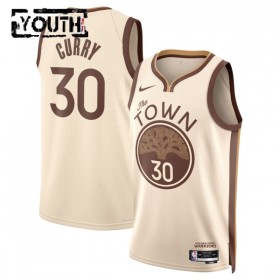 Dres Golden State Warriors Stephen Curry Nike 2025-26 City Edition Bijela Swingman - Dječji